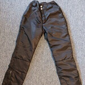 Boys' thick insulated Ski/Snow Pants - Black - Size S slim fit, 25" waist
